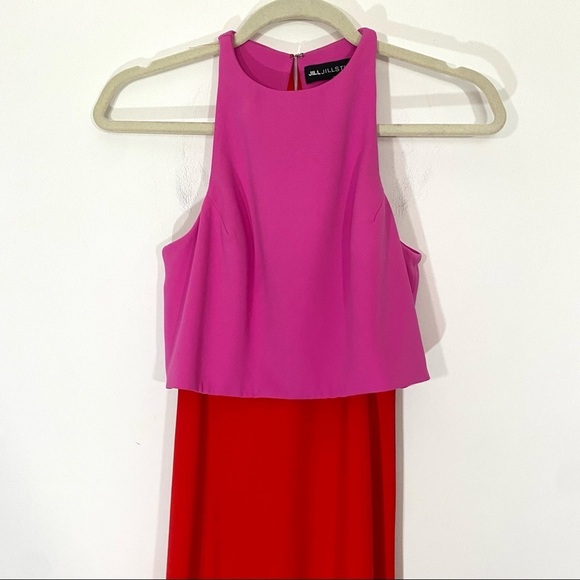 Jill Stuart Colorbock Red Pink Column Style 0 - Picture 3 of 6